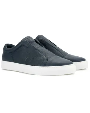 Aaron Soft Calf Sneaker in Navy