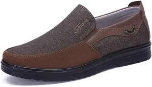 AngryMonkey Mens Slip On Loafer Plantar Fasciitis with Arch Support Dimleen Orthopedic Boat Shoes Pain Relief Cloth Shoes Large Sizes15