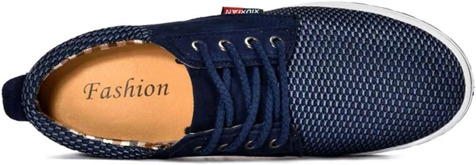 CERYTHRINA Men's Taller Height Increasing Elevator Shoes 2.36'' Lace-up Flannelette Cowhide Leather Dress Shoes