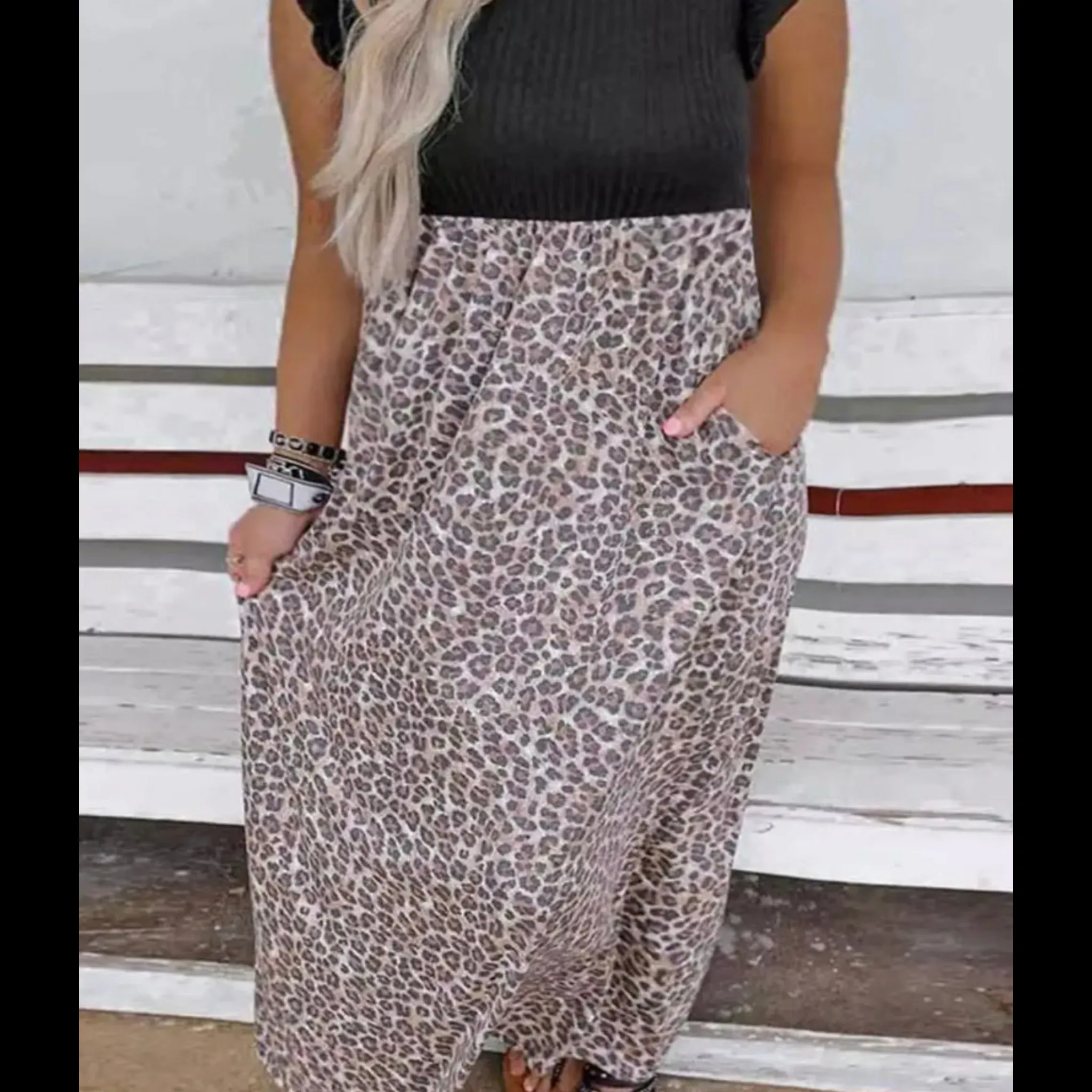 Clara Leopard Skirt