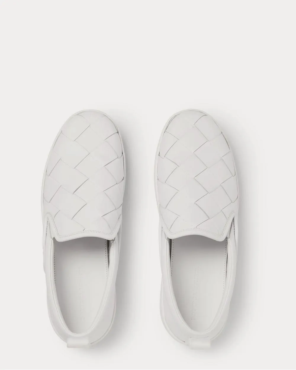 Dodger Intrecciato Leather White slip on sneakers