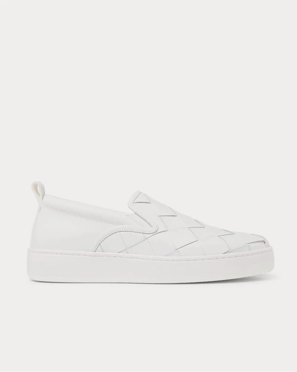 Dodger Intrecciato Leather White slip on sneakers