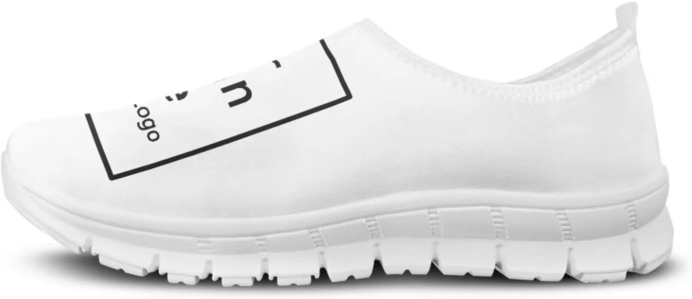 Fashion Walking Sneakers for Mens Boys Custom Personalized Design Patterns Printing Shoes with Photo Name Breathable Soft Size 5-14 White Sole