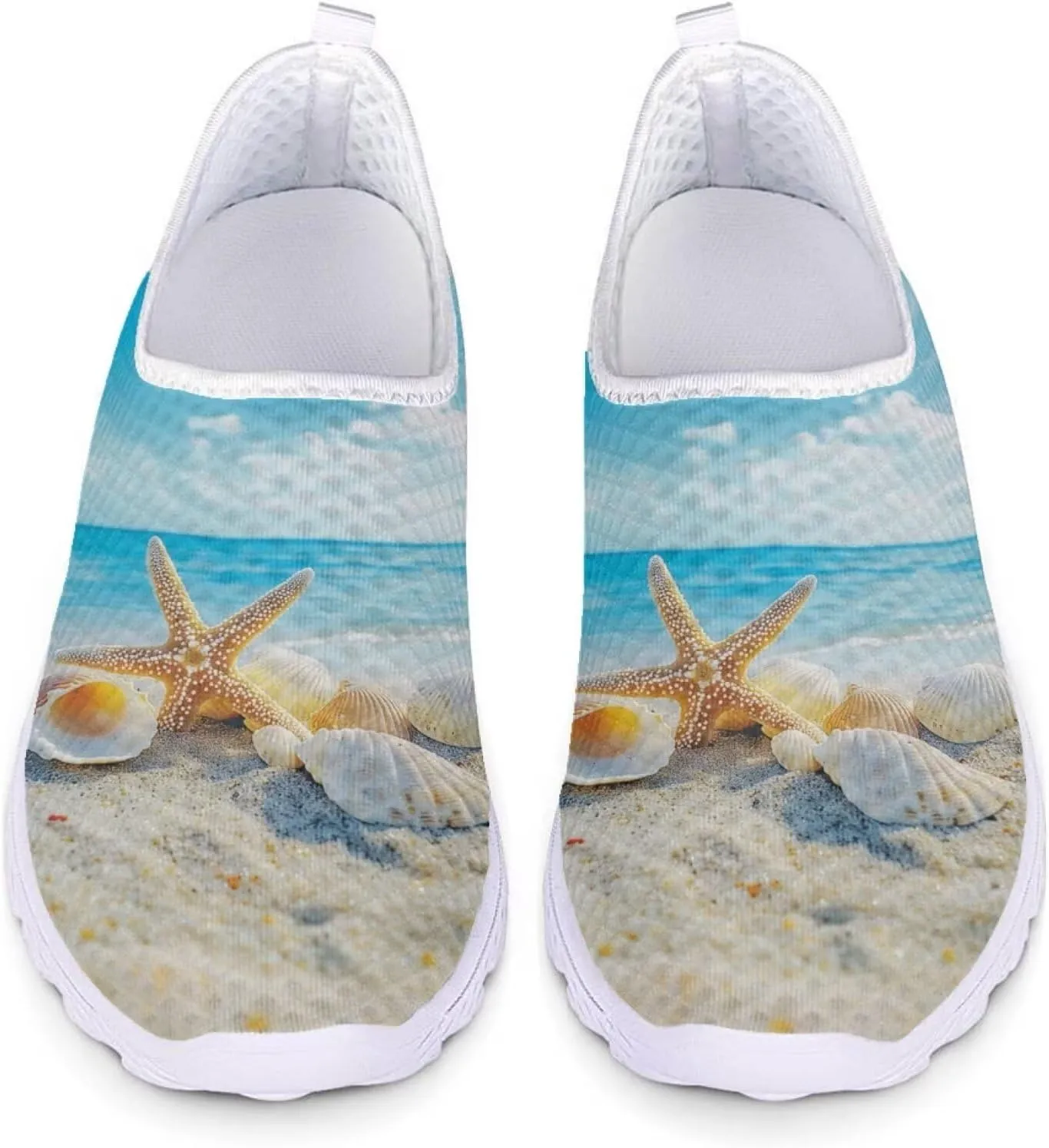 Forchrinse Floral Corgi Print Womens Mens Slip on Shoes Soft Mesh Walking Sneakers Sport Causal Travel Shoes Breathable