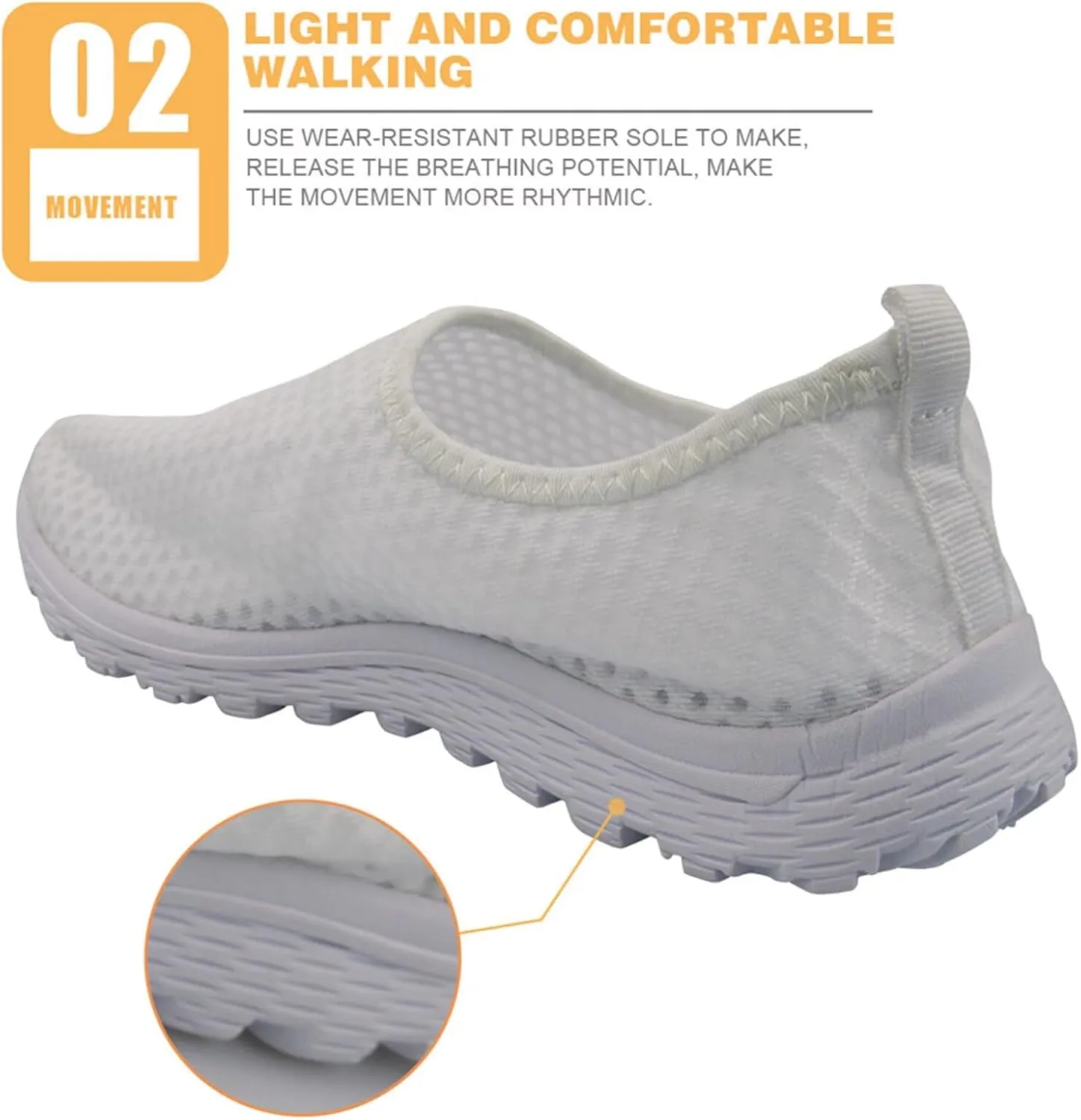Forchrinse Floral Corgi Print Womens Mens Slip on Shoes Soft Mesh Walking Sneakers Sport Causal Travel Shoes Breathable