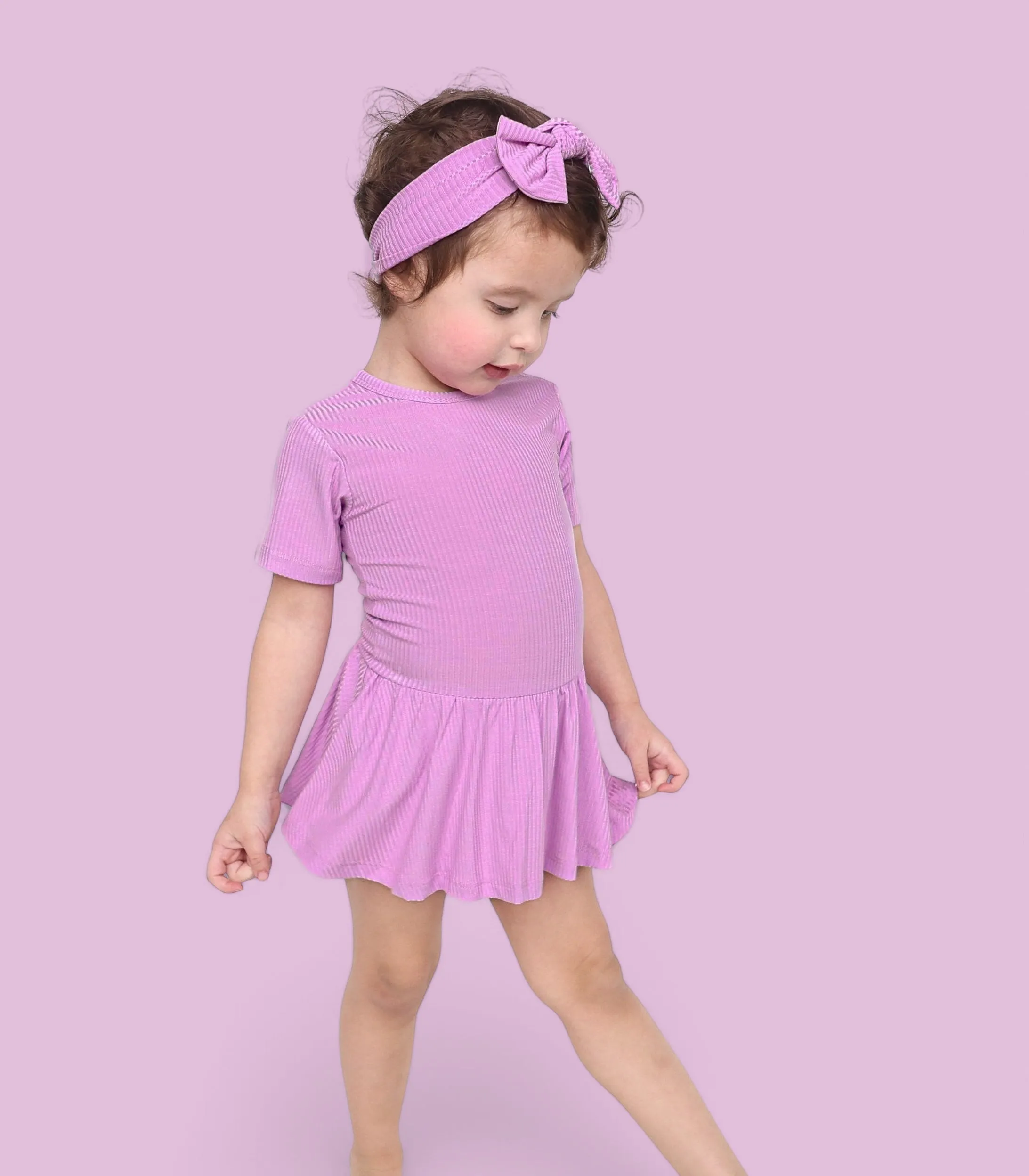 FOREVER LILAC RIB DREAM BOW