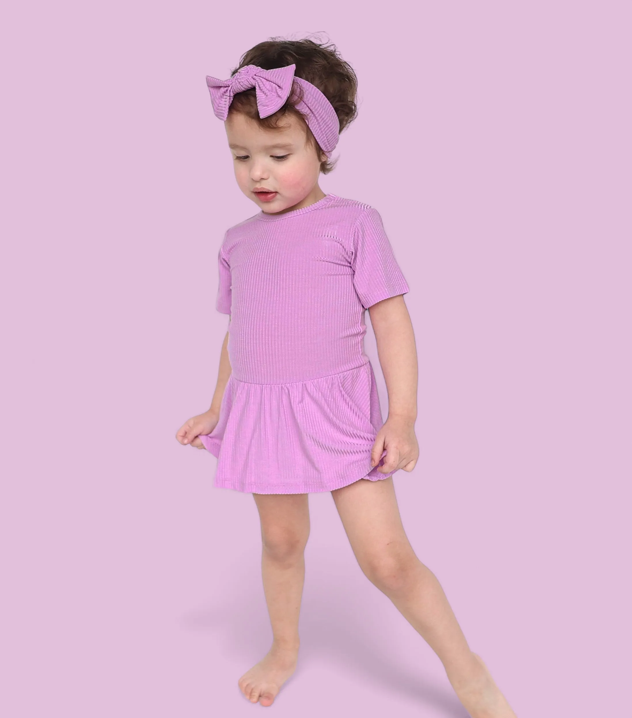 FOREVER LILAC RIB DREAM BOW