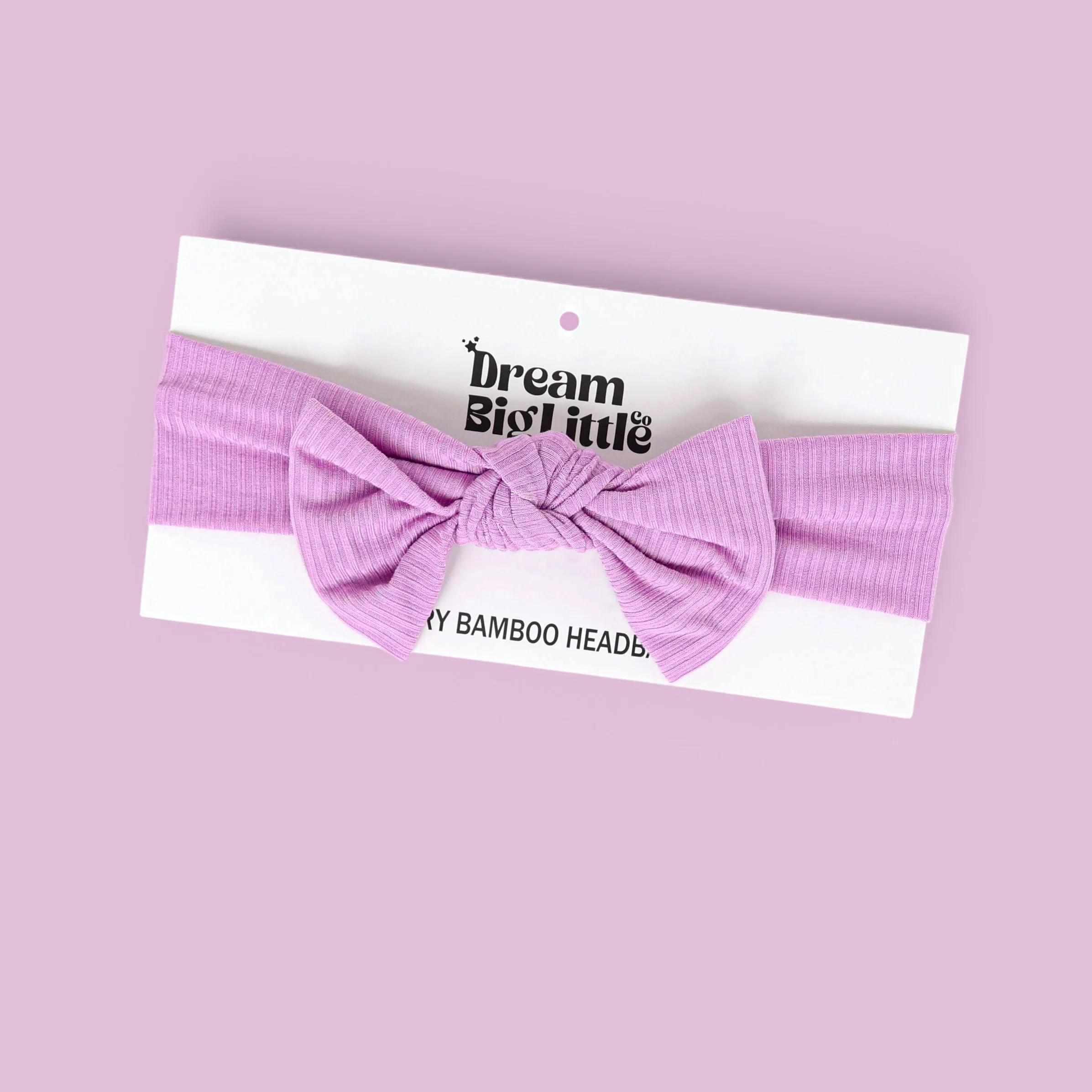 FOREVER LILAC RIB DREAM BOW