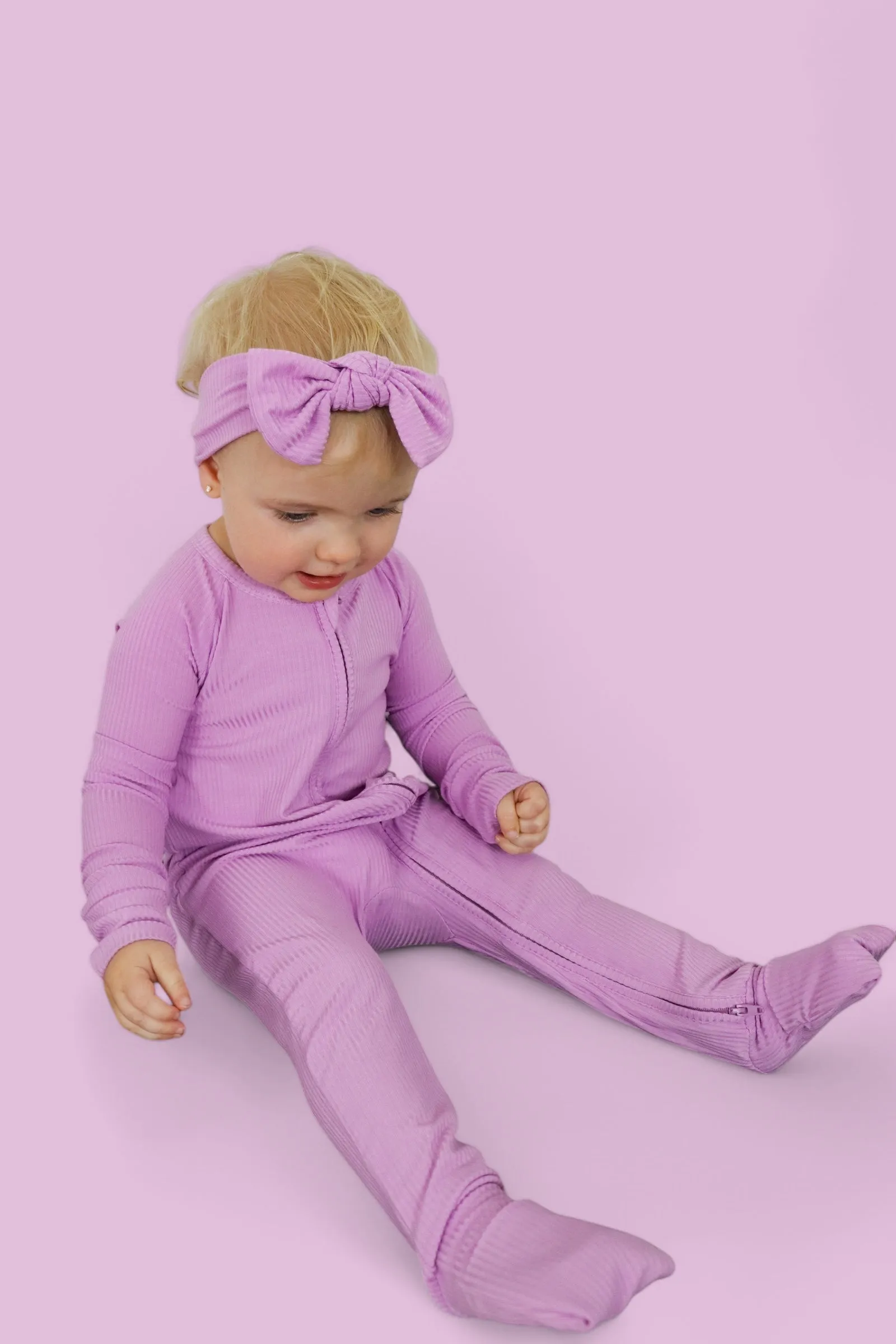 FOREVER LILAC RIB DREAM BOW