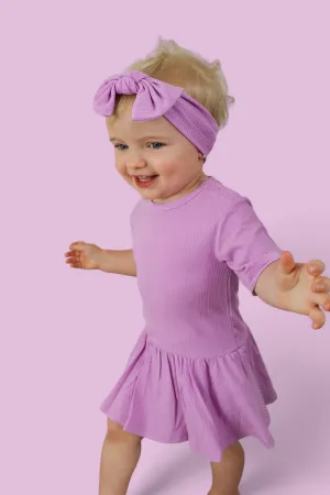 FOREVER LILAC RIB DREAM BOW