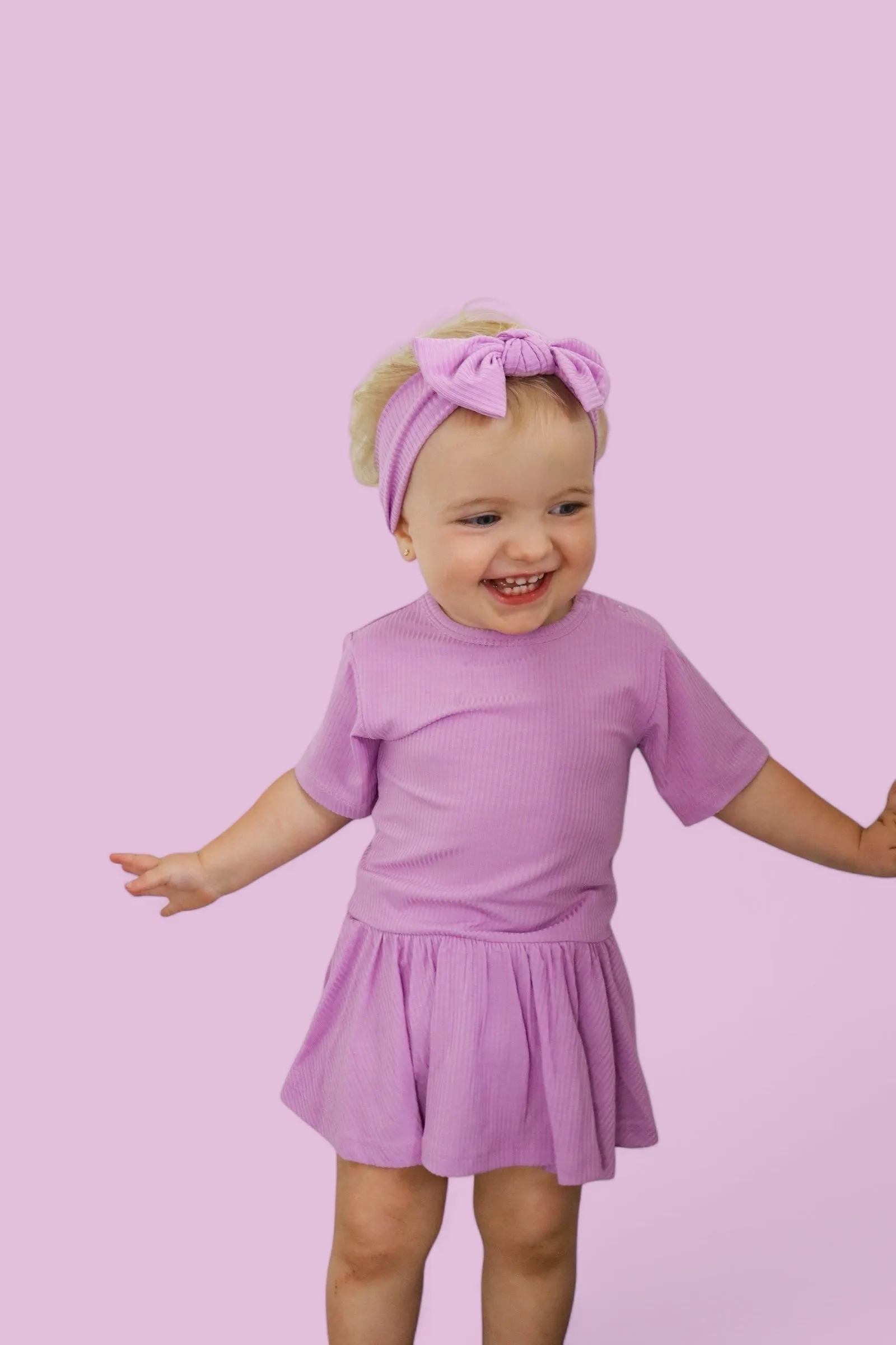 FOREVER LILAC RIB DREAM BOW