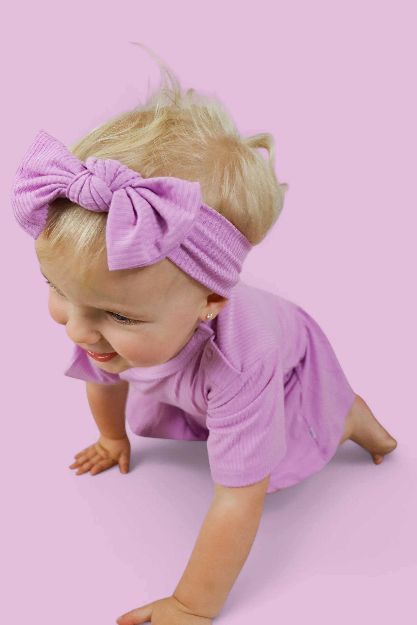 FOREVER LILAC RIB DREAM BOW