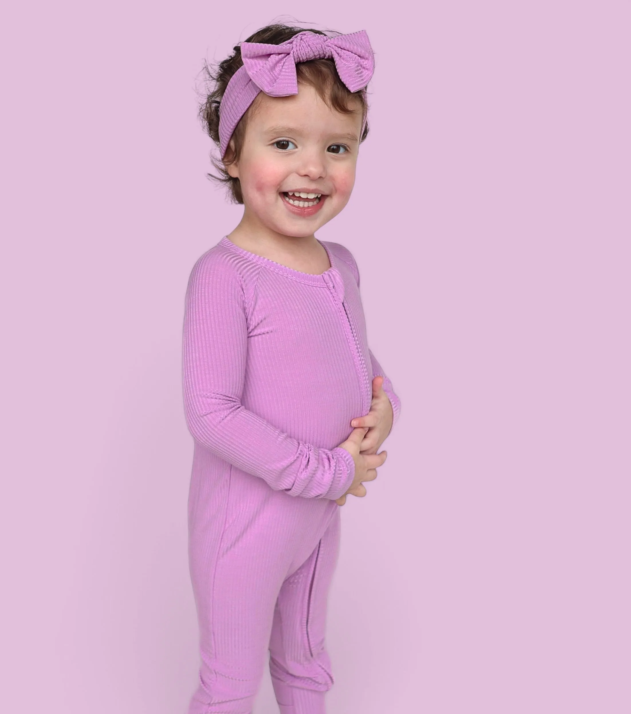 FOREVER LILAC RIB DREAM BOW