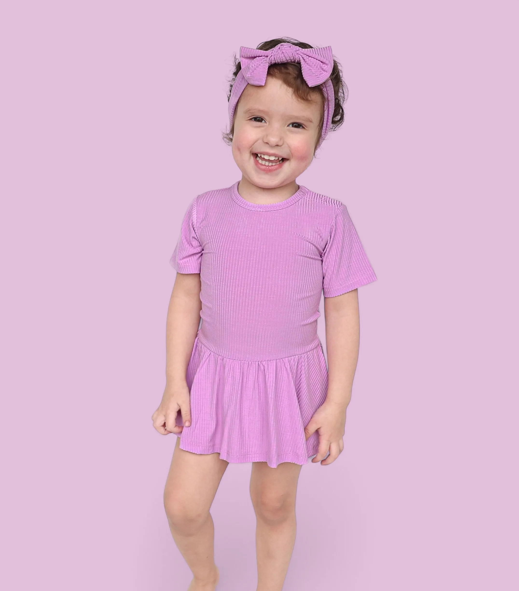 FOREVER LILAC RIB DREAM BOW