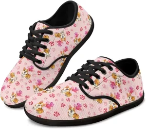 Herat Womens Lace Up Fashion Sneakers Daily Casual Shoes Breathable Mesh Upper Walking Shoes