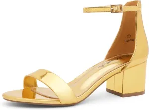 Herstyle Womens Low Heels  Open Toe Chunky Block Heeled Sandals with Ankle Strap | Comfortable Dressy Short Heels for Prom, Wedding, Party & Office