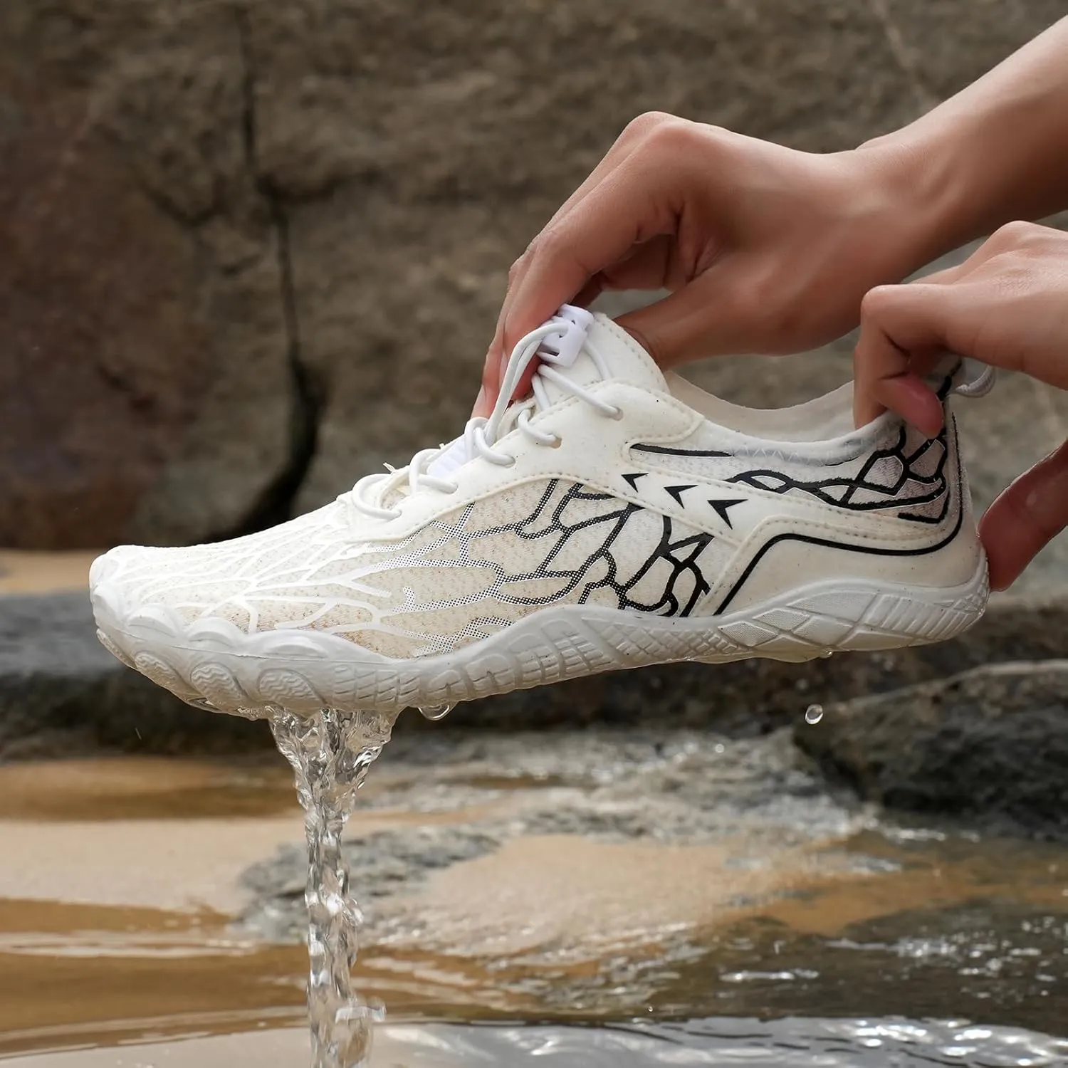 Hike Barefoot Shoes Women Wide Toe Box Healthy & Non-Slip, Unisex Outdoor Hiking Footwear