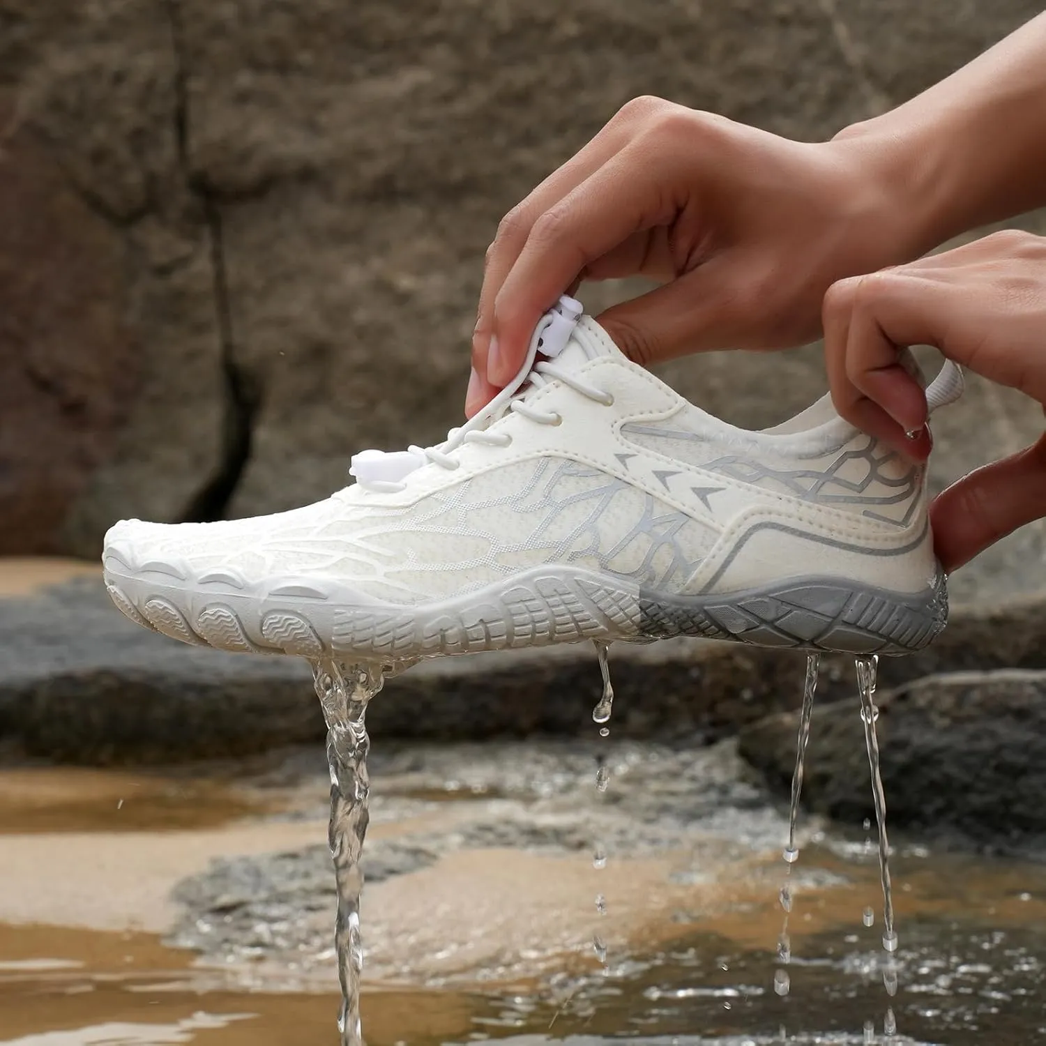Hike Barefoot Shoes Women Wide Toe Box Healthy & Non-Slip, Unisex Outdoor Hiking Footwear