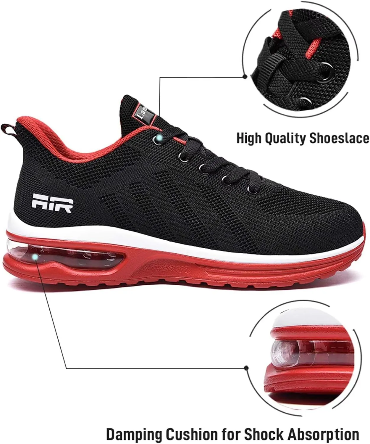 Lamincoa Womens Walking Shoes Lightweight Running Shoes Womens Tennis Shoes Non Slip Air Shoes Breathable Mesh Air Cushion Sneakers for Gym Workout Sports