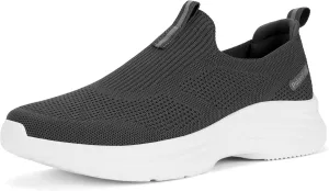 Mens Walking Shoes Slip On Tennis Shoe Athletic Gym Workout Shoes Comfortable Lightweight Cross Training Fashion Sneakers