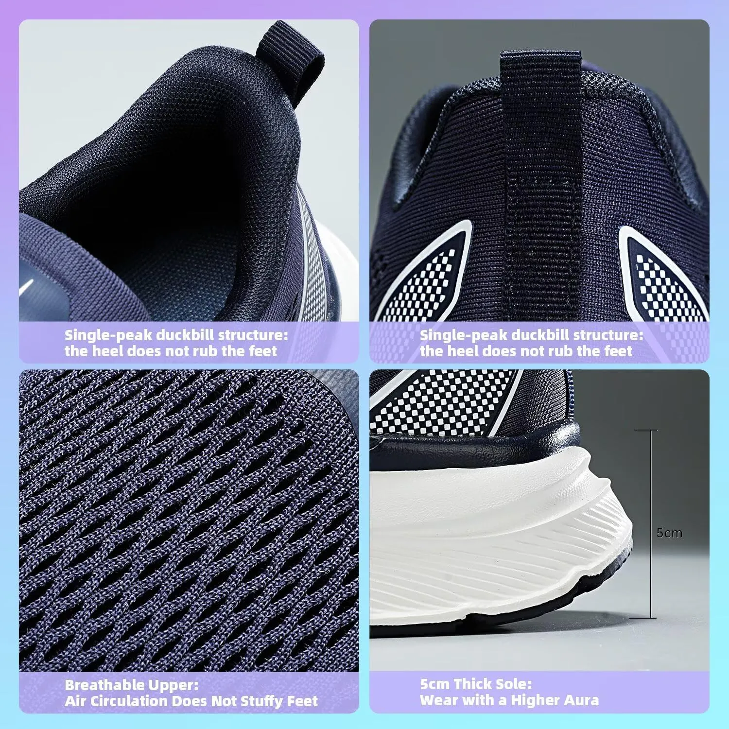 Mens Wide Walking Shoes Soft Sole Non Slip Running Comfortable Tennis Breathable Athletic Gym Workout Sport Sneakers