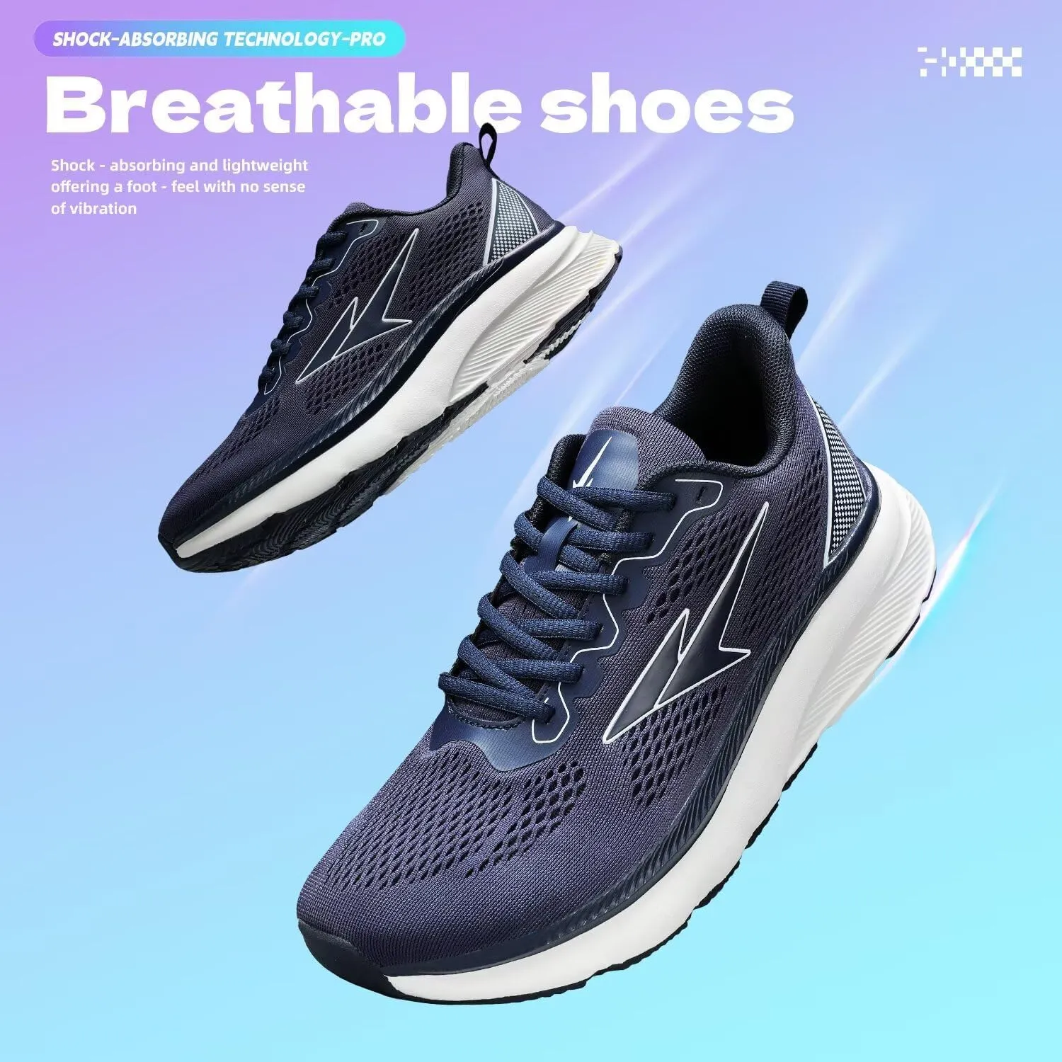 Mens Wide Walking Shoes Soft Sole Non Slip Running Comfortable Tennis Breathable Athletic Gym Workout Sport Sneakers