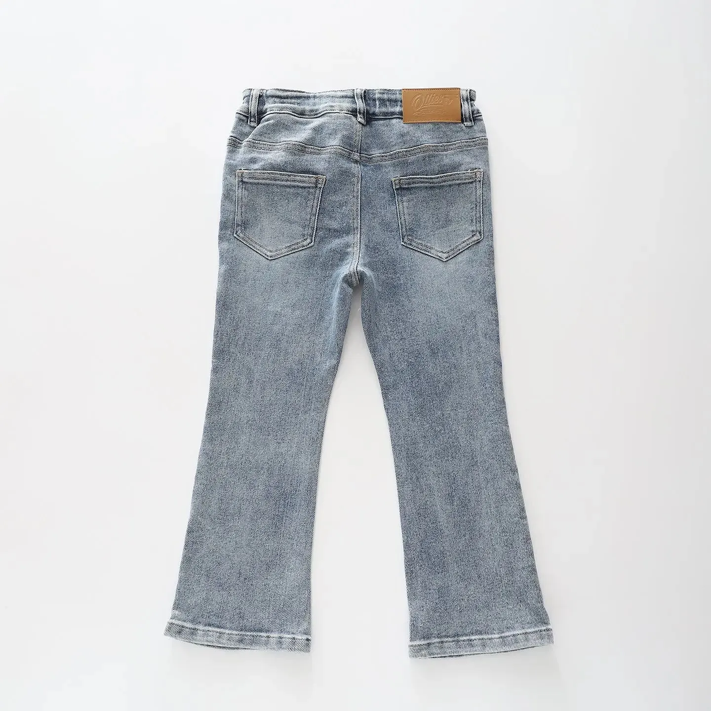 Mid Blue Denim Flares