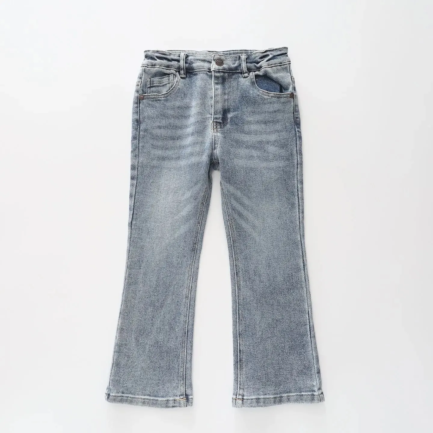 Mid Blue Denim Flares