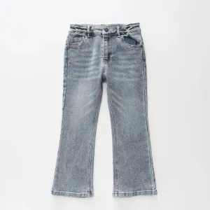 Mid Blue Denim Flares