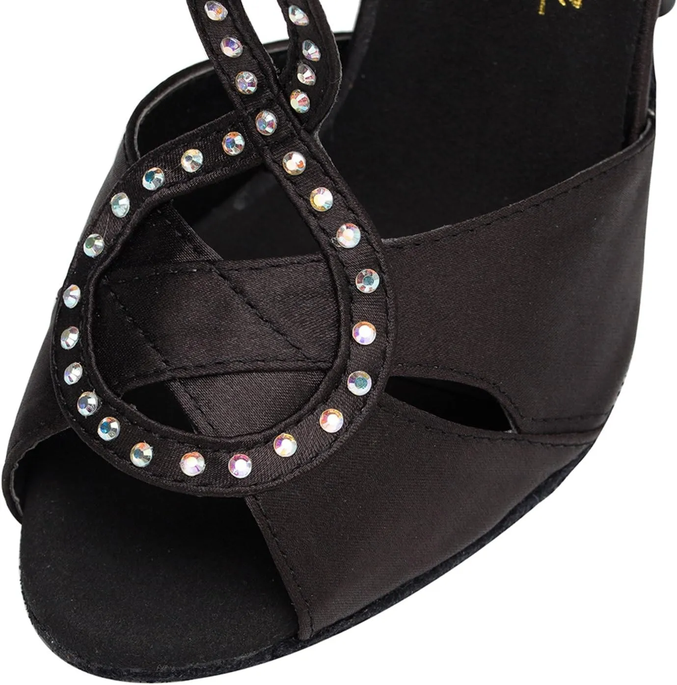 Minishion Women's TH156 Handmade Stiletto Satin Wedding Ballroom Latin Taogo Dance Sandals