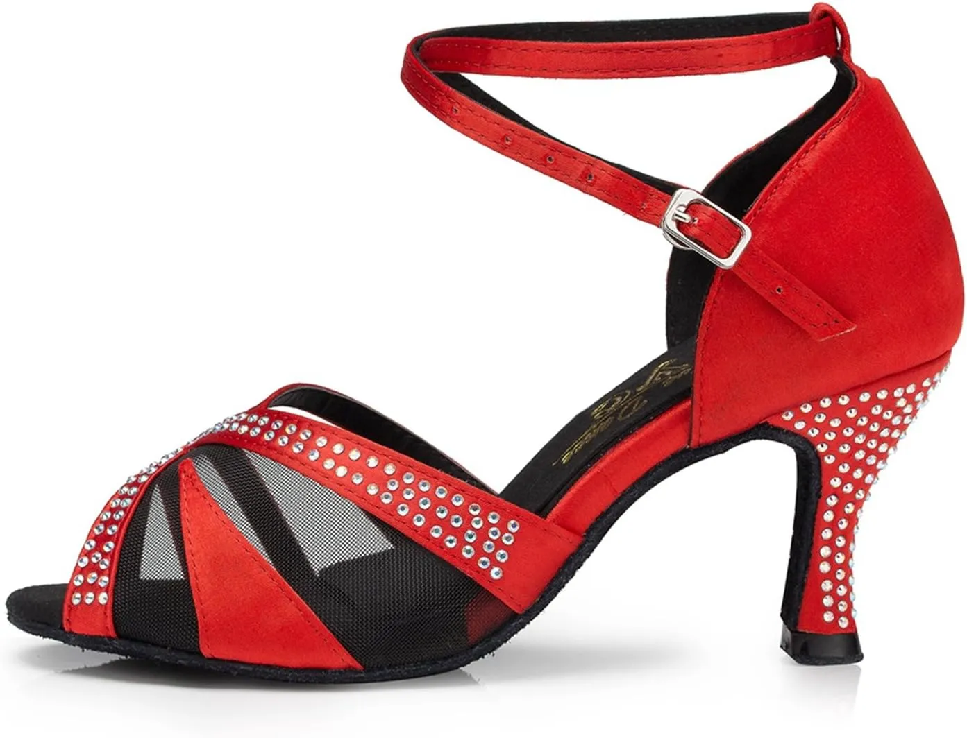 Minishion Women's TH165 Custom Make Satin Wedding Ballroom Latin Taogo Dance Sandals