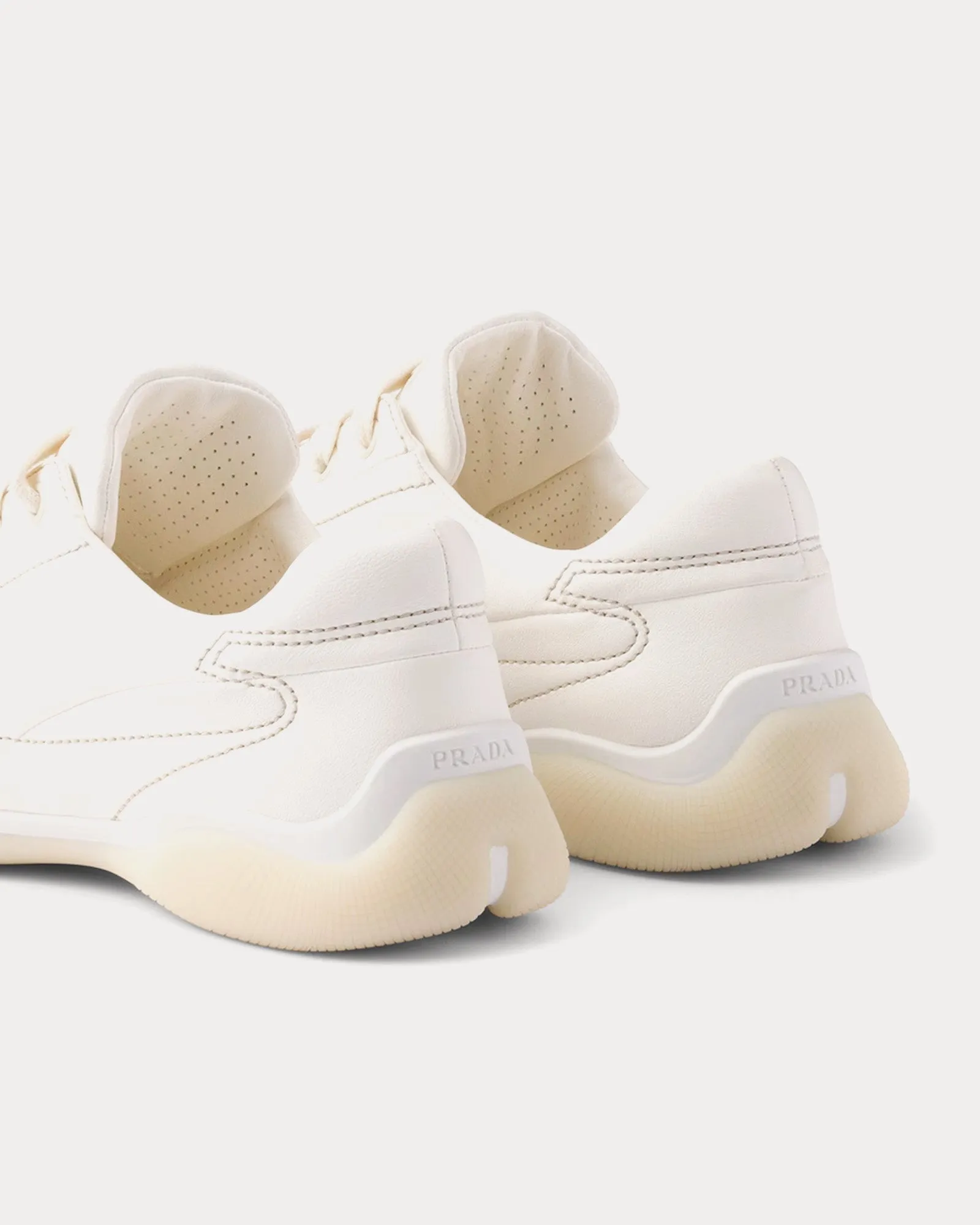 Nappa Leather Ivory Low Top Sneakers
