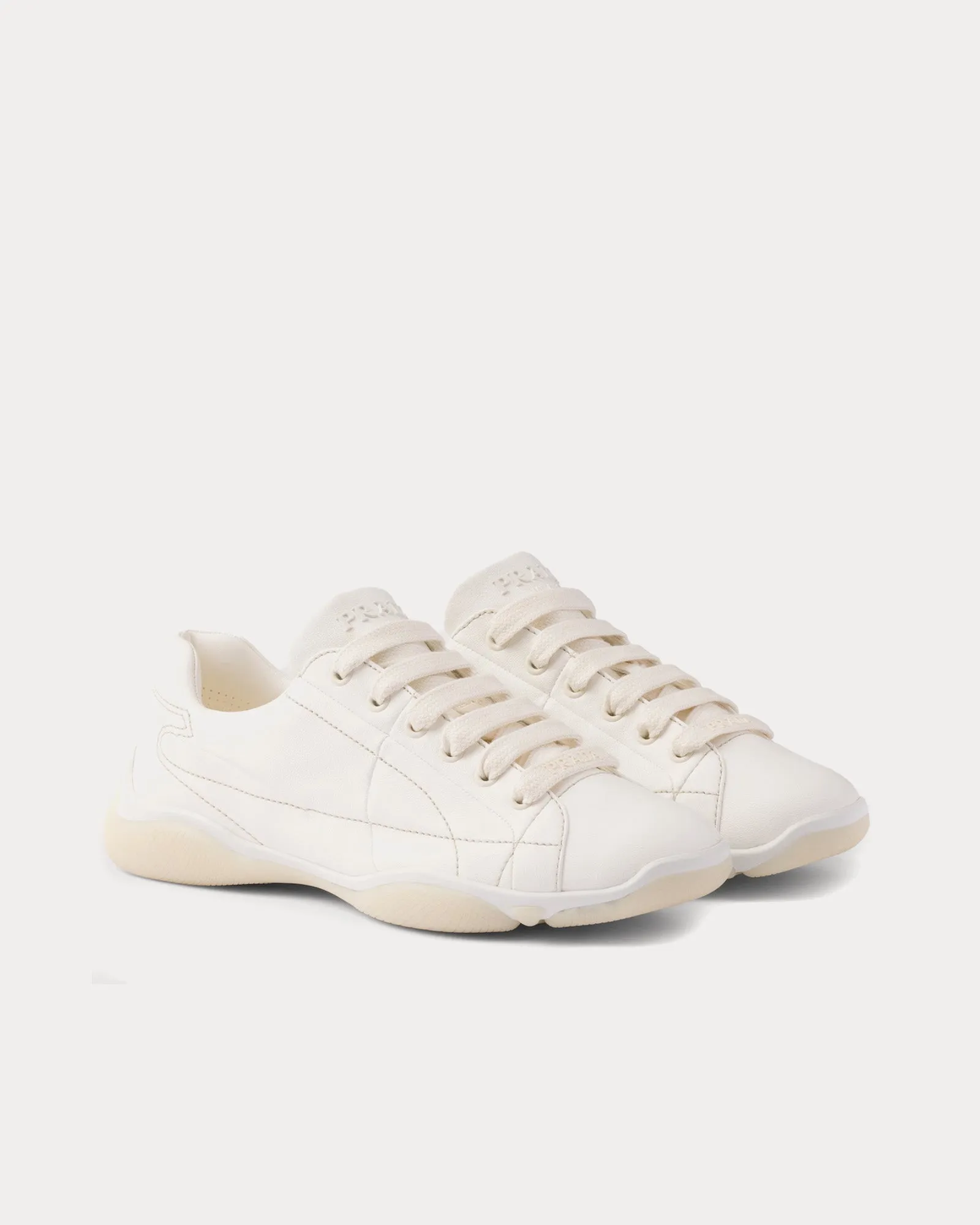 Nappa Leather Ivory Low Top Sneakers