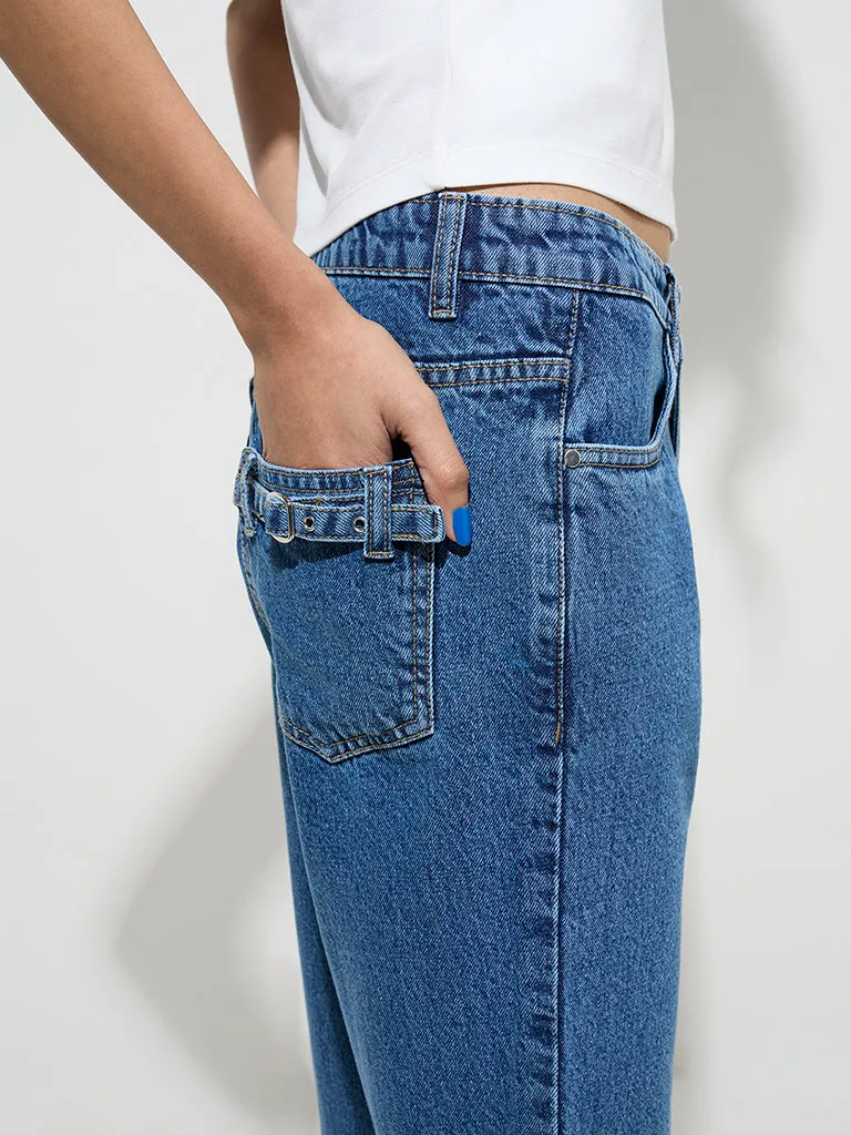 Nuon Blue Bootcut - Fit Mid - Rise Jeans