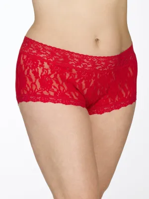 Plus Size Signature Lace Boyshort Red Sale