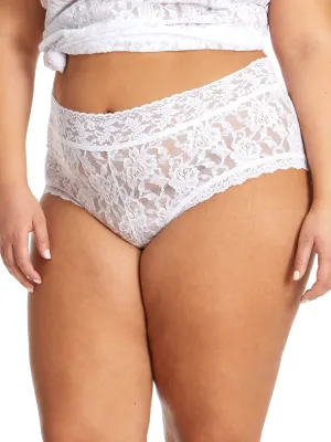 Plus Size Signature Lace Boyshort White Sale