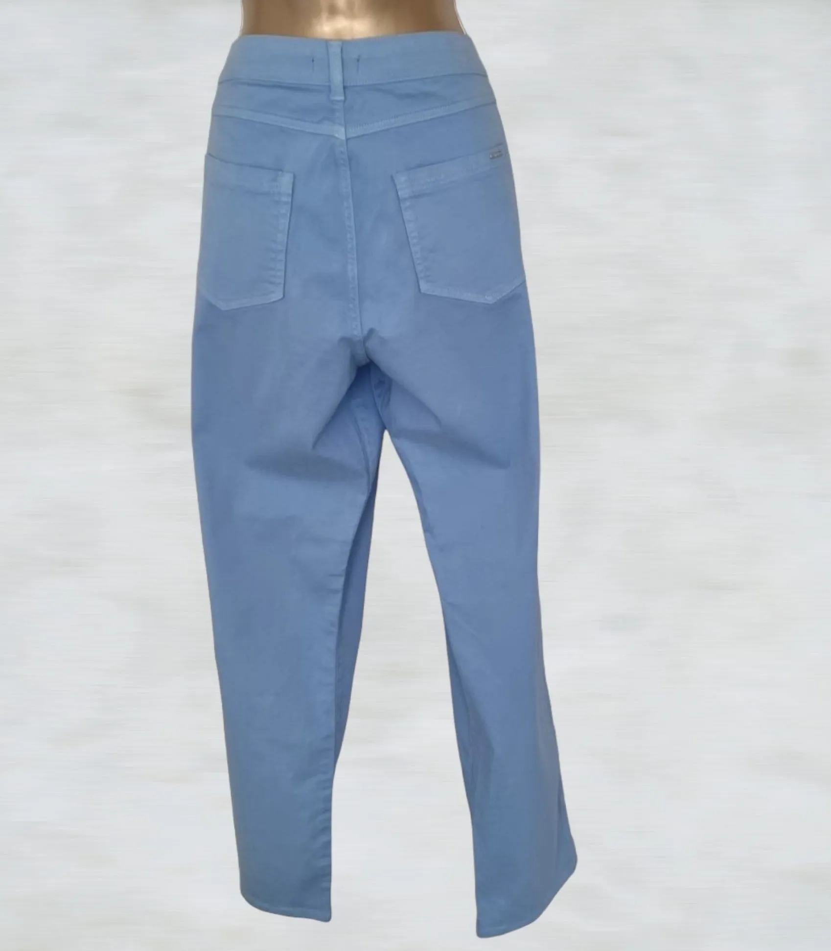 Pomodoro Blue Denim, Stretch Straight Leg Jeans UK 18 US 14 EU 48 BNWT