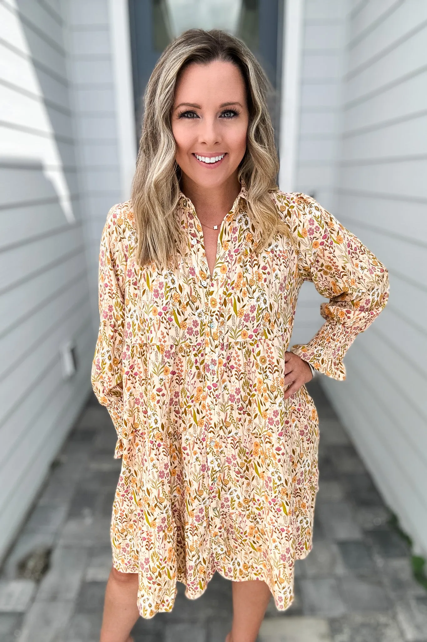 Simply Southern: Floral Button Down Shift Dress