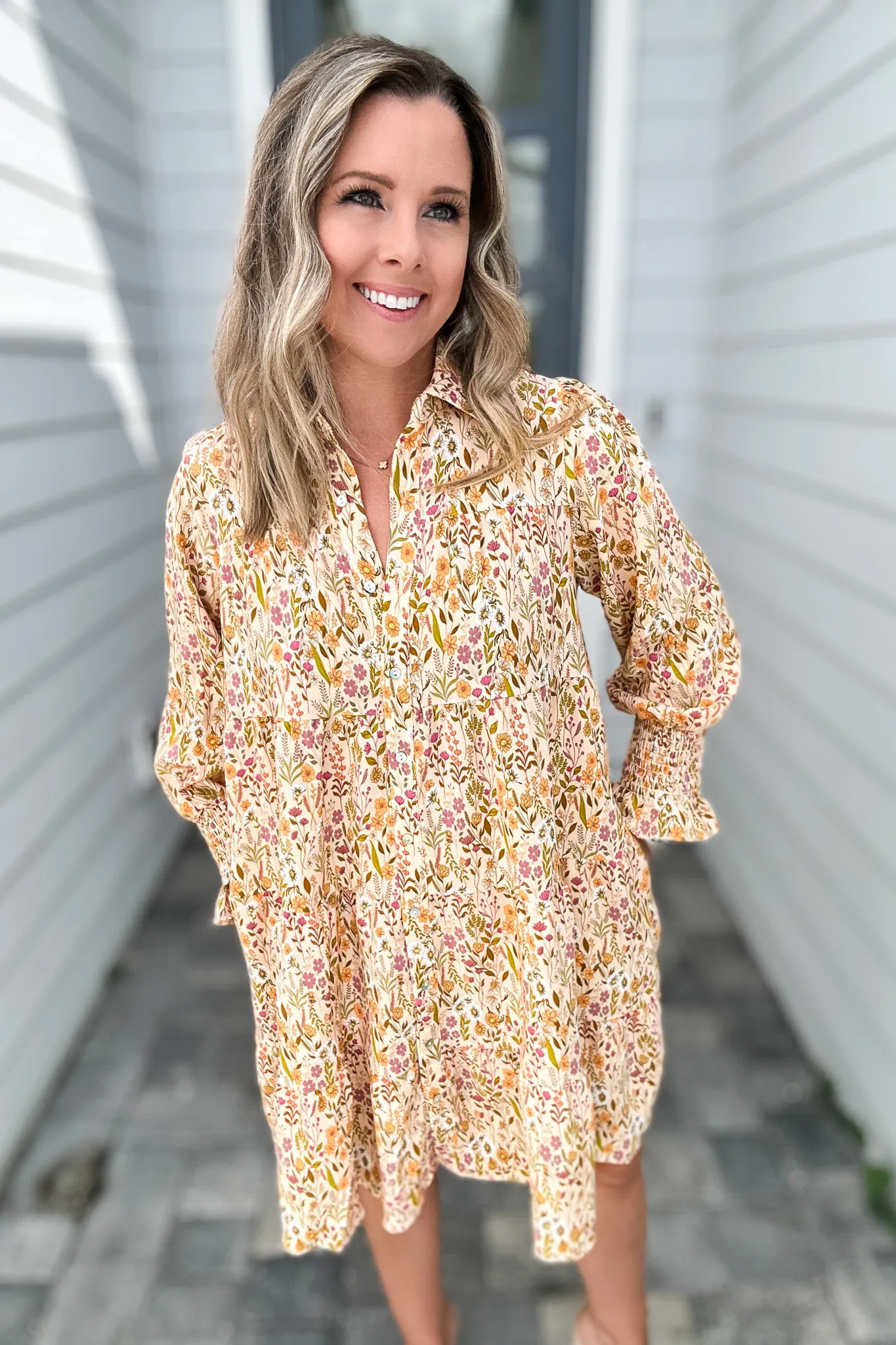 Simply Southern: Floral Button Down Shift Dress
