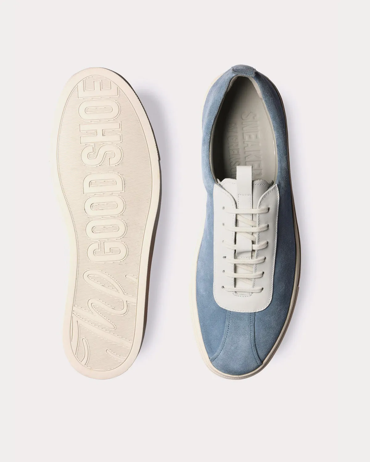 Sneaker 1 Suede Light Blue Low Top Sneakers