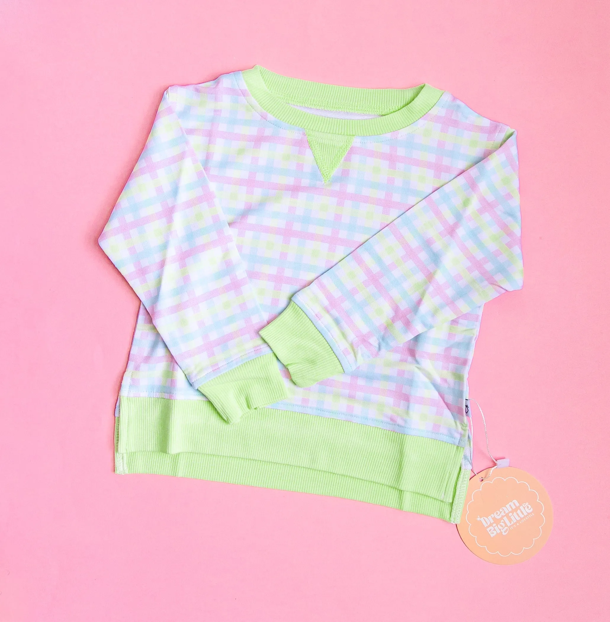 SPRING GINGHAM DREAM PULLOVER