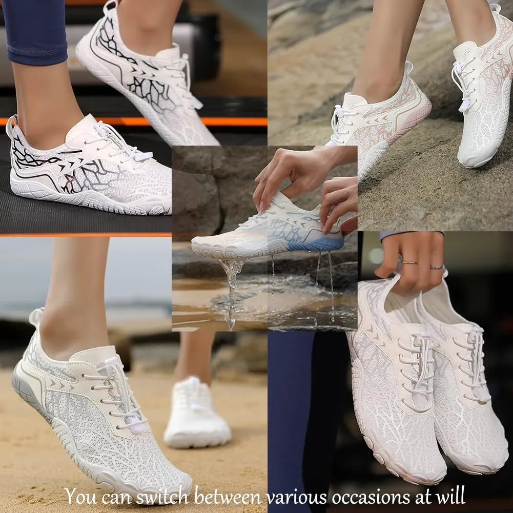 Summer Wading Sneakers for Women Men, Non-Slip Waterproof Quick Drying Soft Soled Shock Absorbing Barefoot Shoes, Hiking Shoes