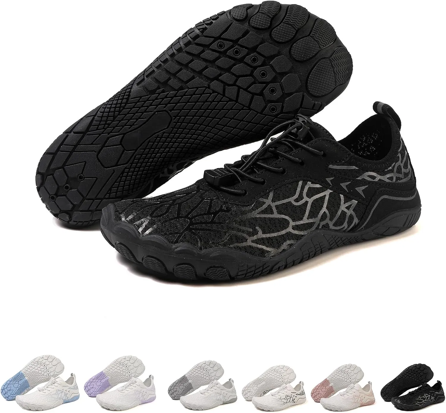 Summer Wading Sneakers for Women Men, Non-Slip Waterproof Quick Drying Soft Soled Shock Absorbing Barefoot Shoes, Hiking Shoes