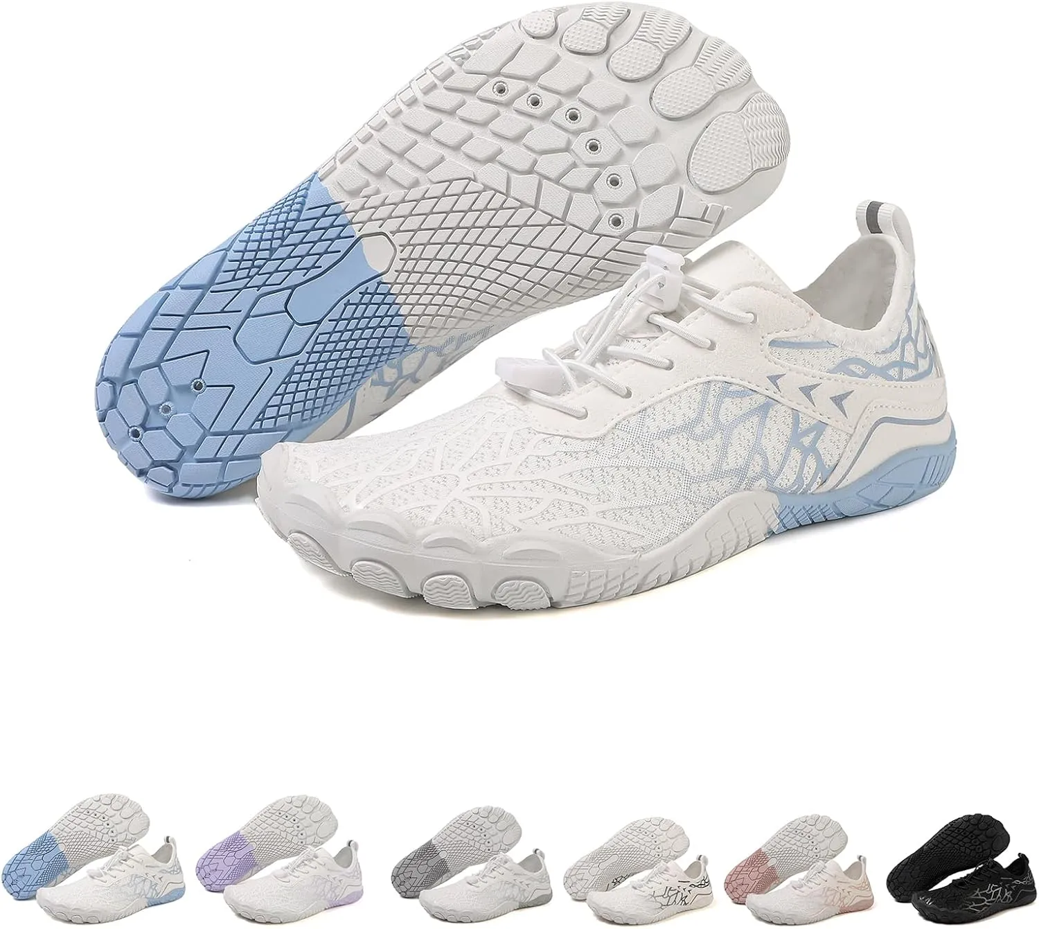 Summer Wading Sneakers for Women Men, Non-Slip Waterproof Quick Drying Soft Soled Shock Absorbing Barefoot Shoes, Hiking Shoes