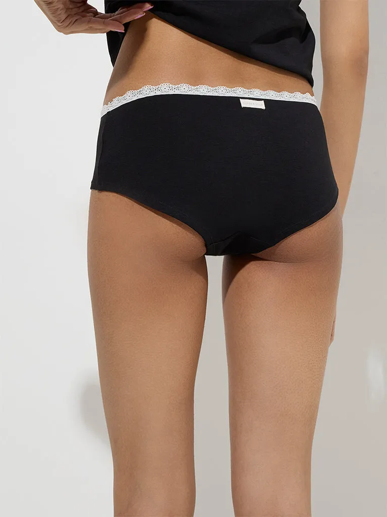 Superstar Lime Low-Rise Cotton-Blend Briefs - Pack of 2