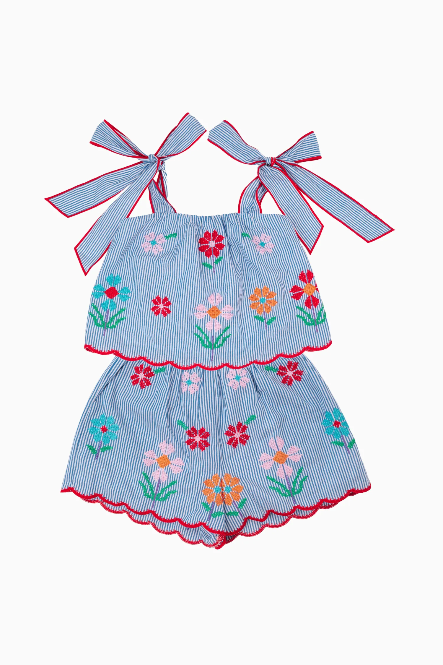 The Tristen Tie Strap Tween Top