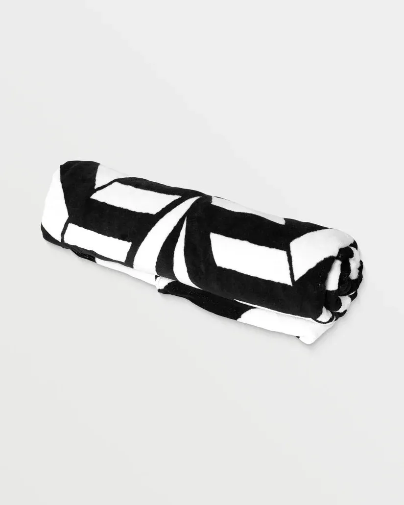 Volcom Unisex Stoneray Towel Black White VMXX013ZYW_BWH