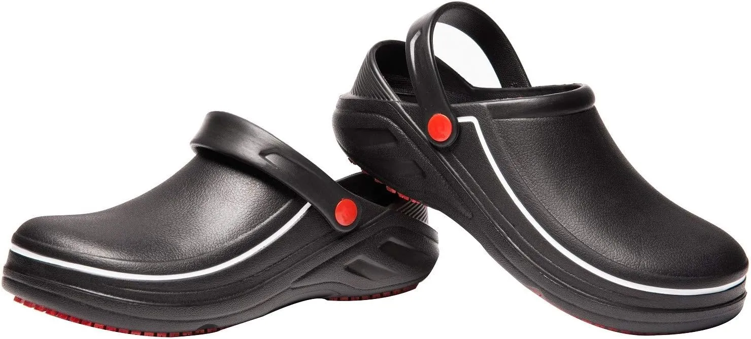 Votuda Oil Water Resistant Chef Shoes Non-Slip Safety Working Nursing Shoes for Men Womens