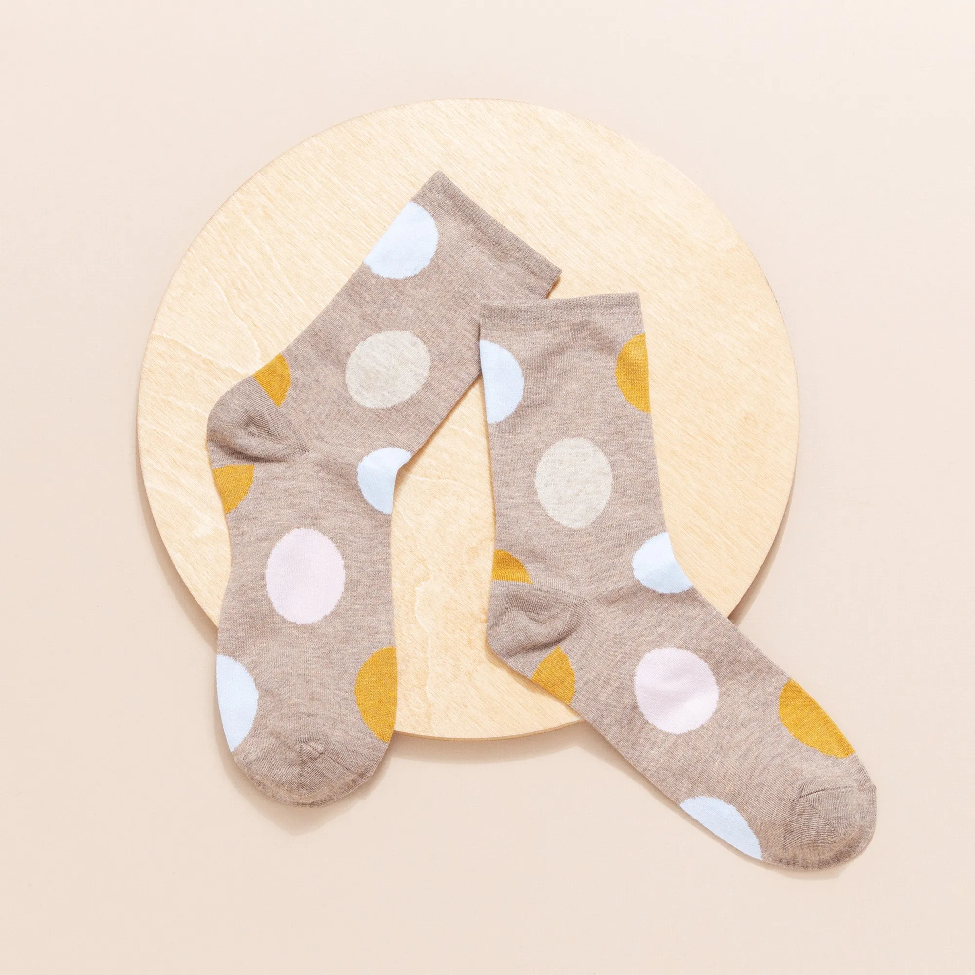 Women's Crew Socks | Polka Dot | Cotton | 5-pack | MoSocks
