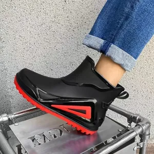 Women's Waterproof Non-Slip Rain Boots with Wear-Resistant Rubber Soles